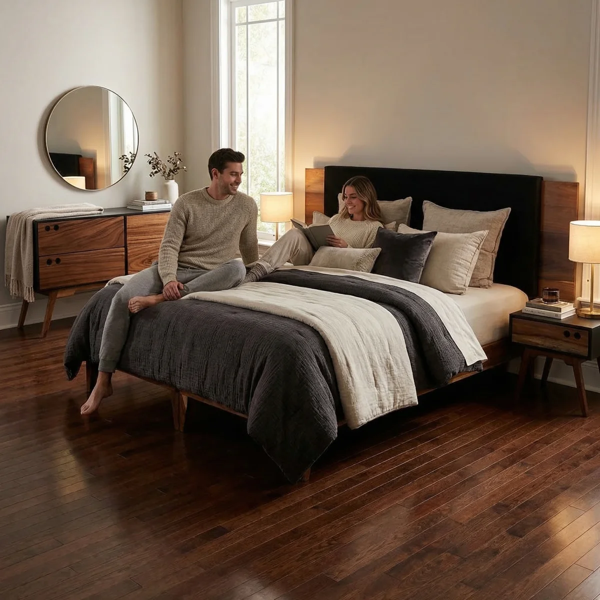 Recámara King Size Coba Parota - ambientada en uso