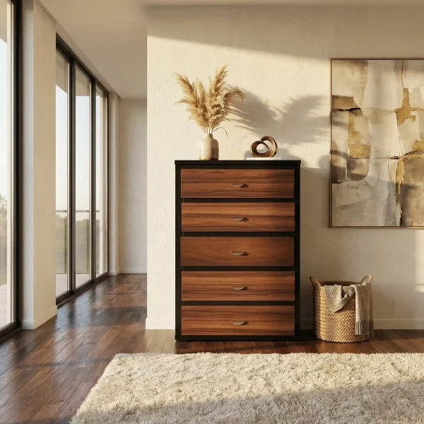 Chifonier Yareni en tonos Chocolate y Parota - foto ambientada