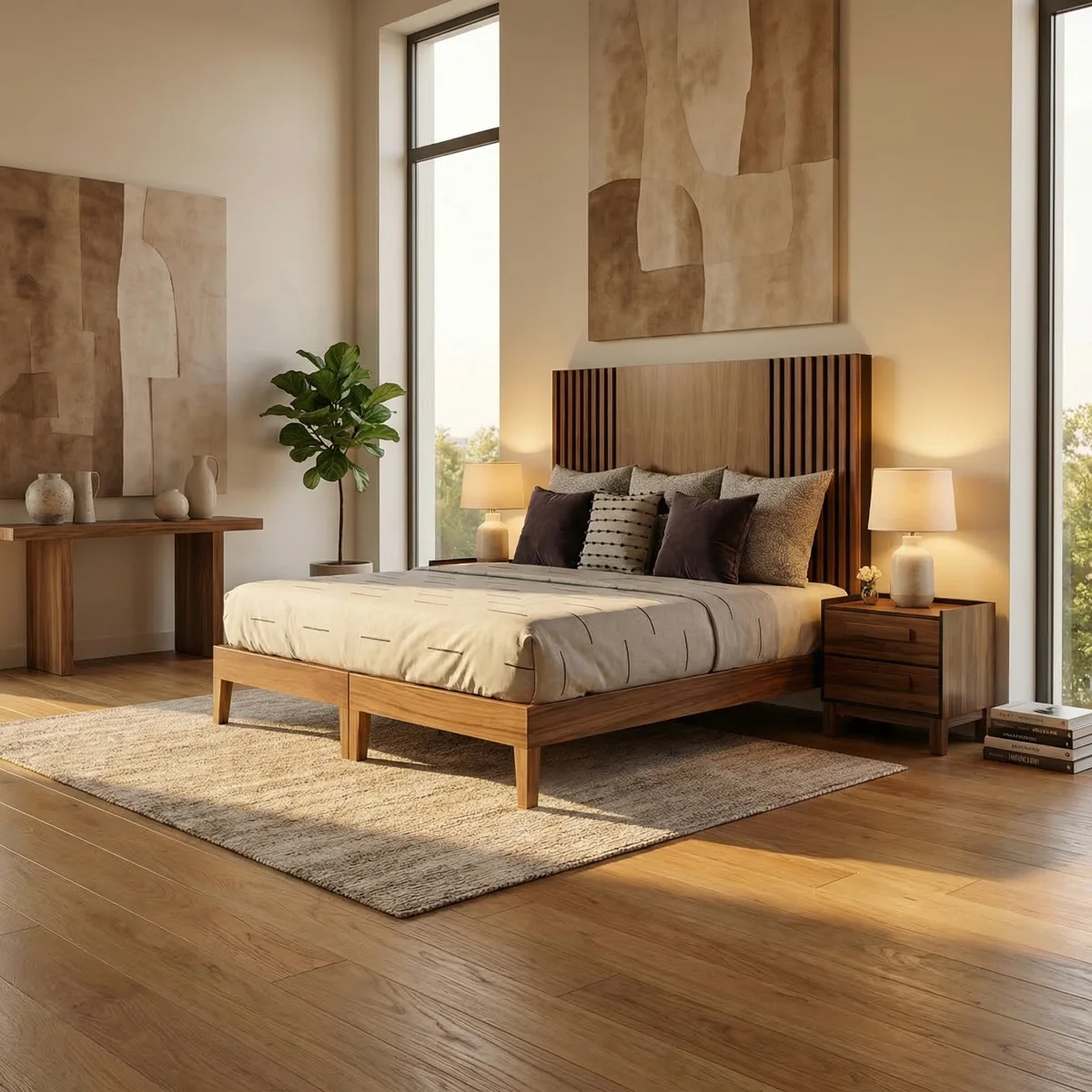 Cabecera King Size Isabella Parota - foto ambientada