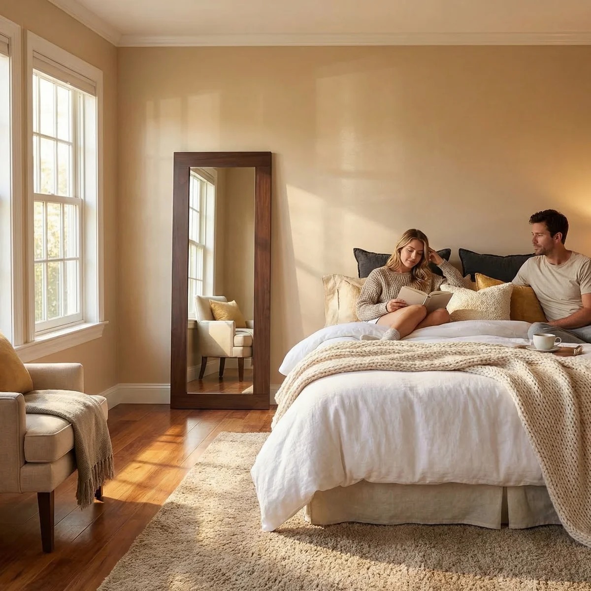 Espejo de Pie Isabella Parota - ambientada en uso