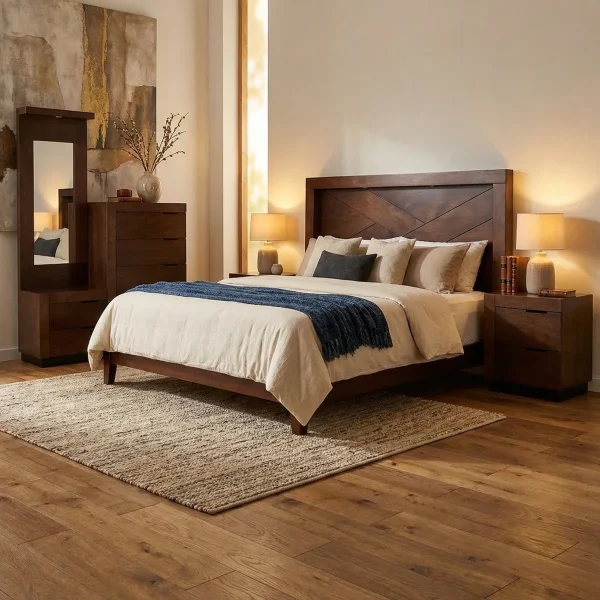 Recámara King Size Eliza Okume - foto ambientada