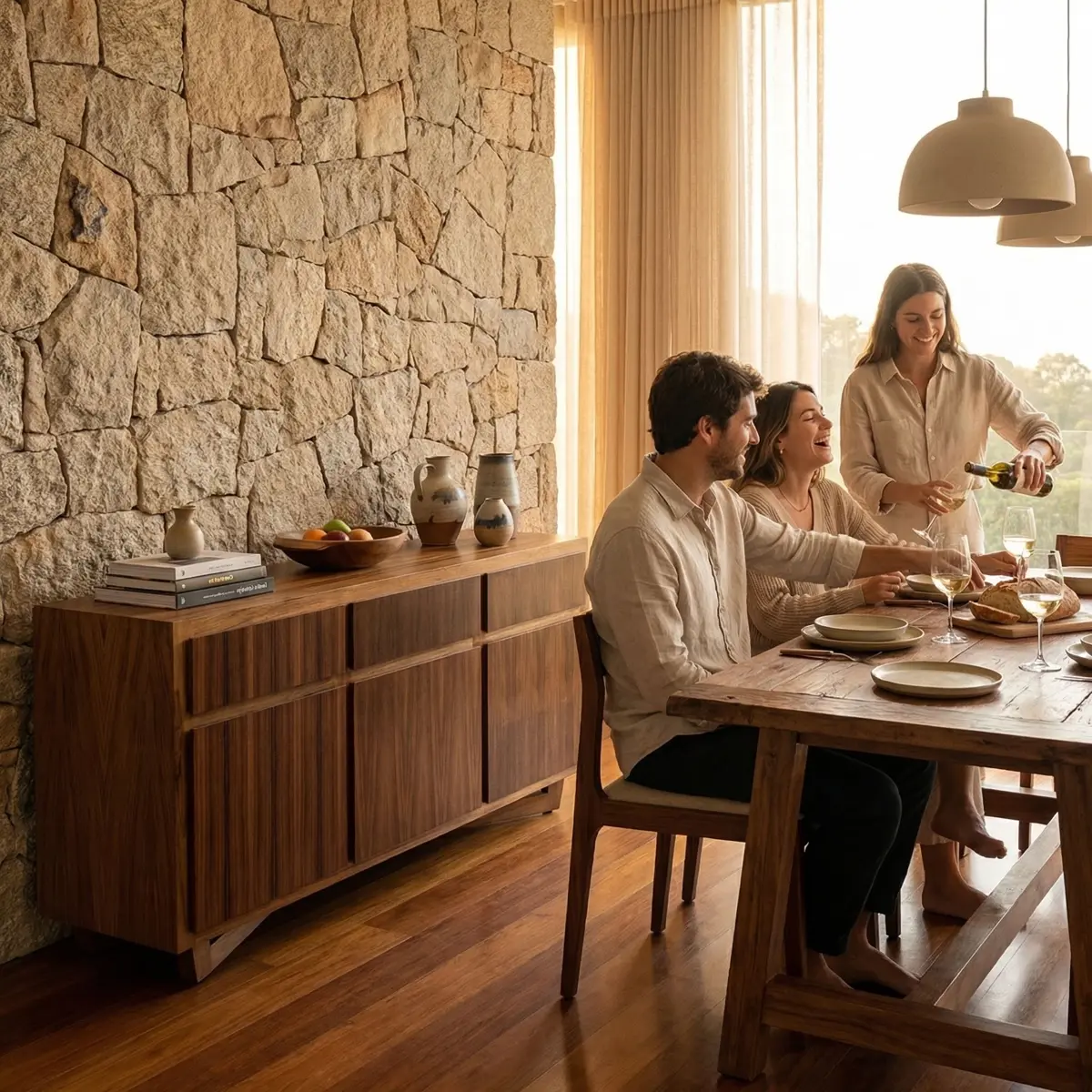 Bufete Nigeria Parota - ambientada en uso