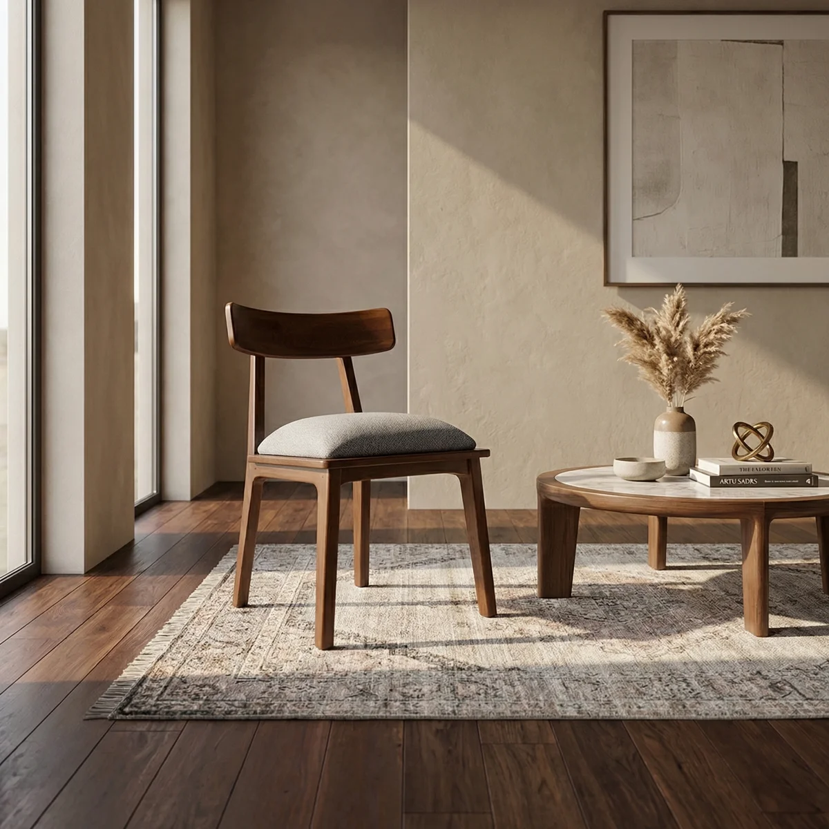 Silla Romeo Grey Parota - foto ambientada 2