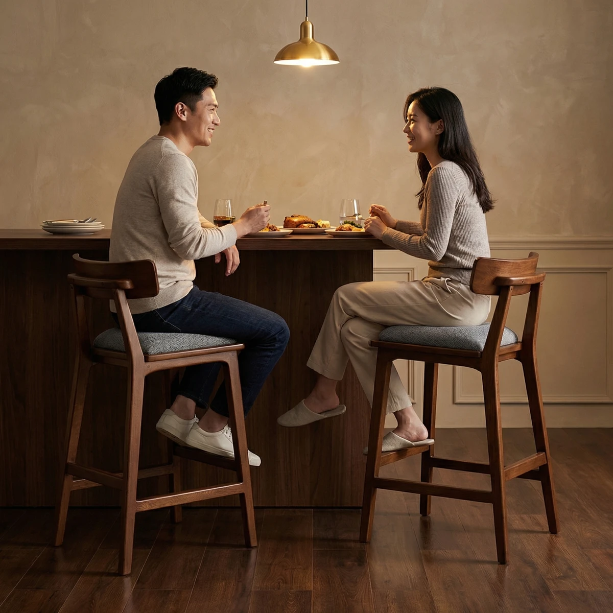 Banco Romeo Grey Parota - ambientada en uso