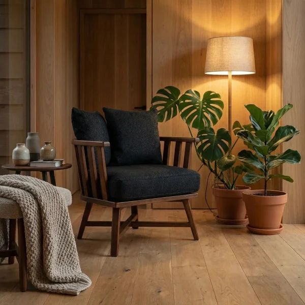 Sillon Bariloche Negro - foto ambientada