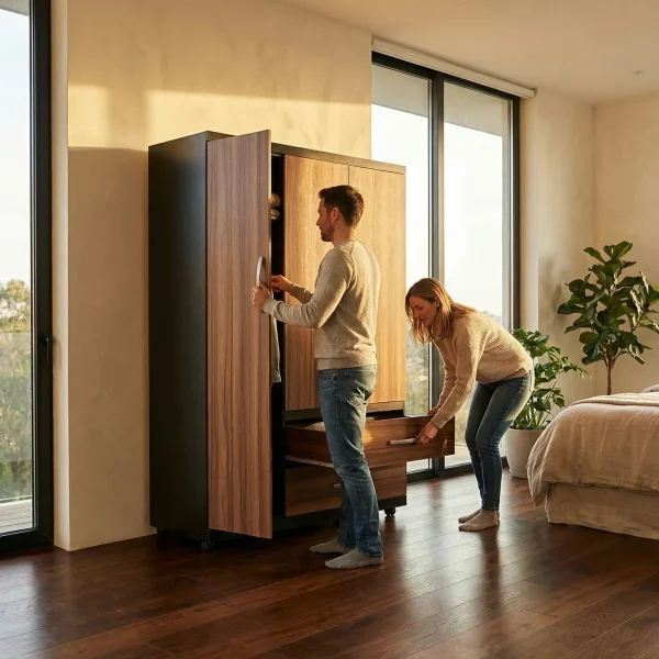 Ropero Liverpool Chocoparota Negro - ambientada en uso