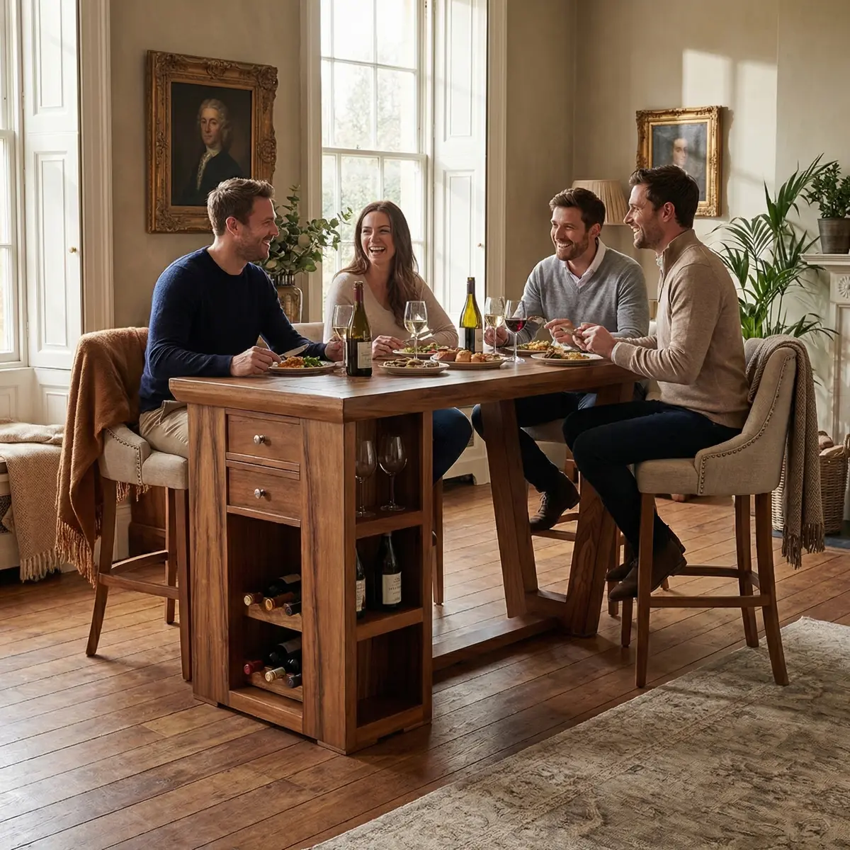 Mesa Alta Inglaterra Parota - ambientada en uso