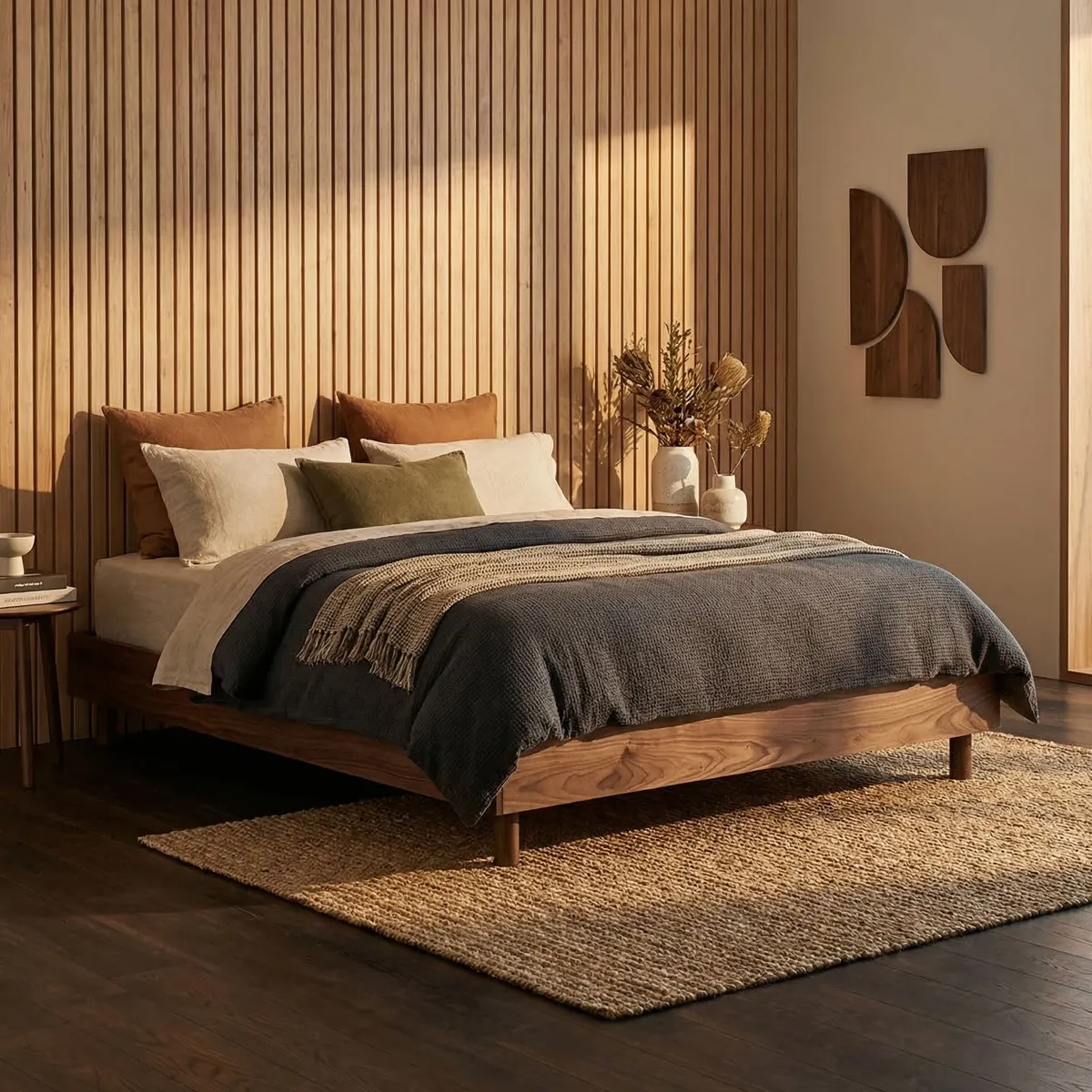 Base King Size Oscar Nogal - foto ambientada