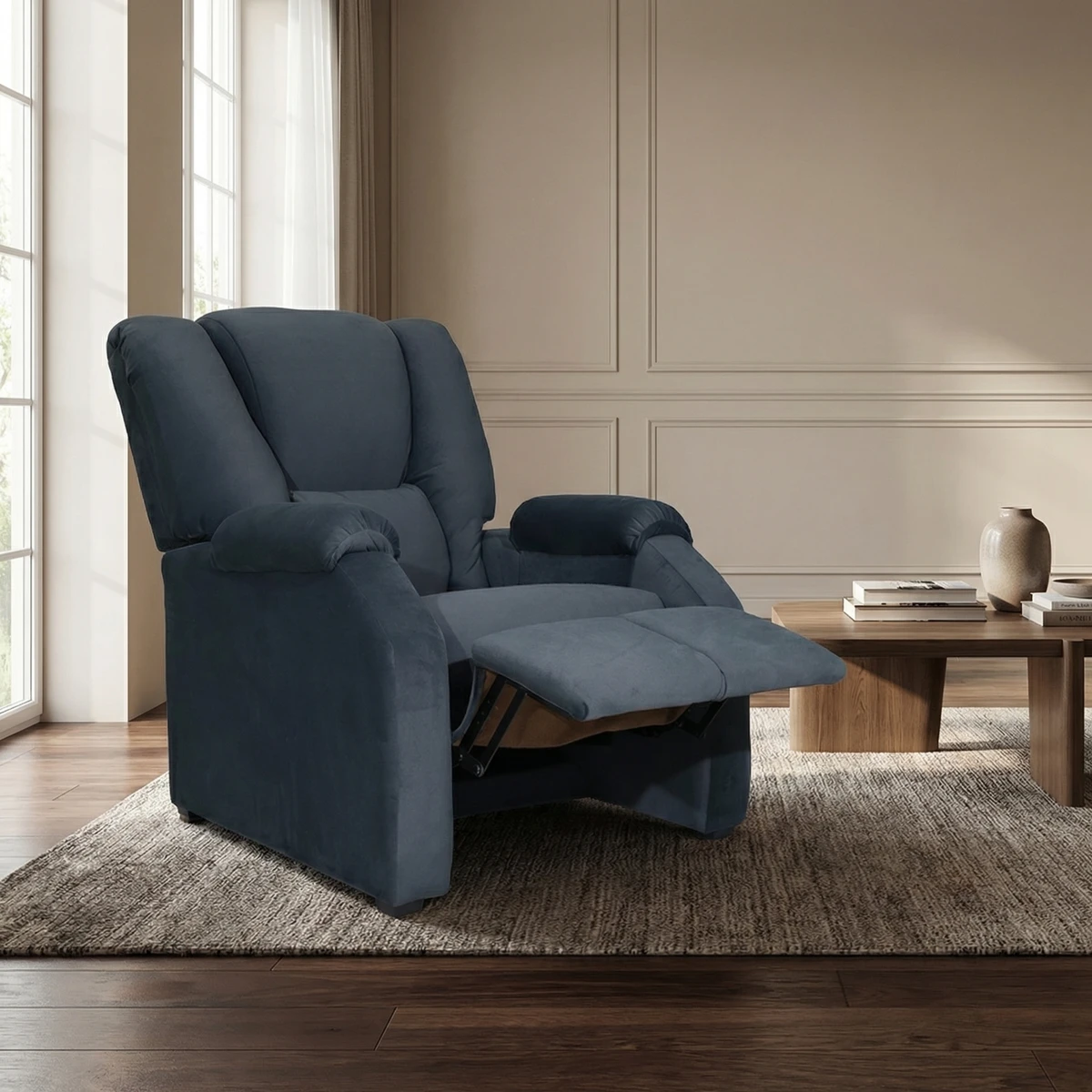 Sillon Reclinable Karen Personalizable Gris - foto ambientada
