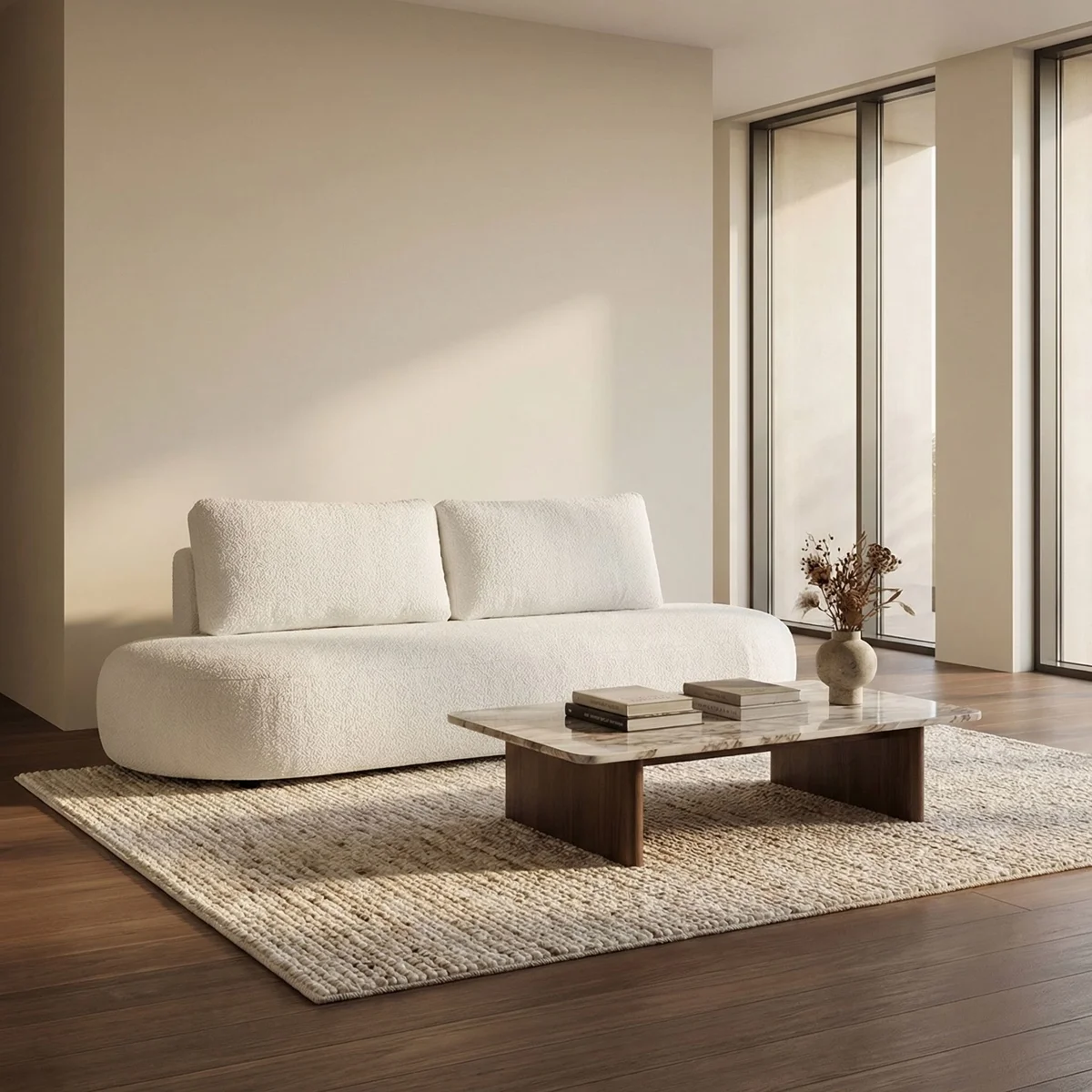 Sofa Piero Ivory - foto ambientada