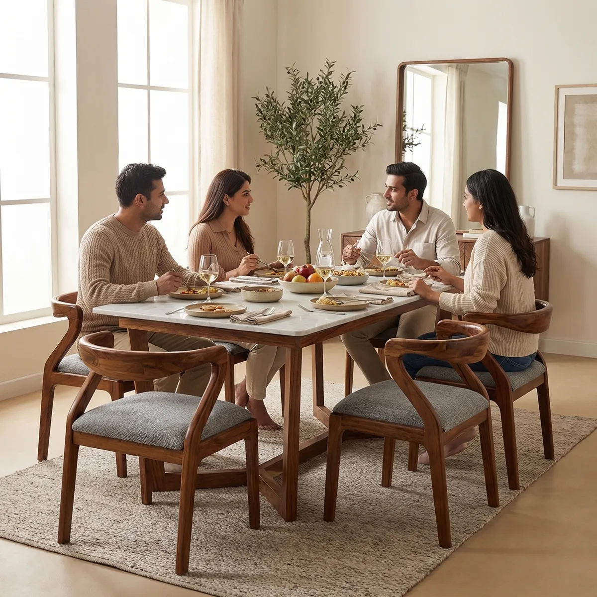 Comedor Andromeda Marmol Garza P/6 - ambientada en uso