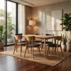 Comedor Jesse Poppy Roble P/6 - foto ambientada