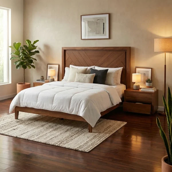 Cabecera King Size y 2 burós Oris - foto ambientada