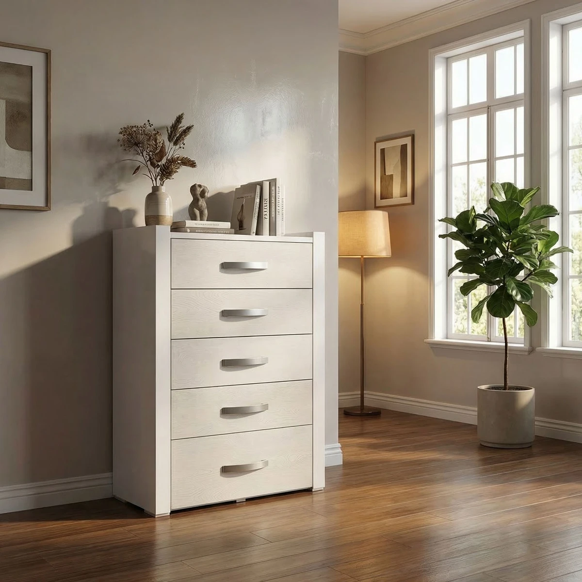 Chifonier Carmin Blanco - foto ambientada