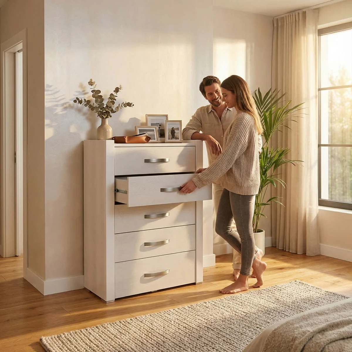 Chifonier Carmin Blanco - ambientada en uso