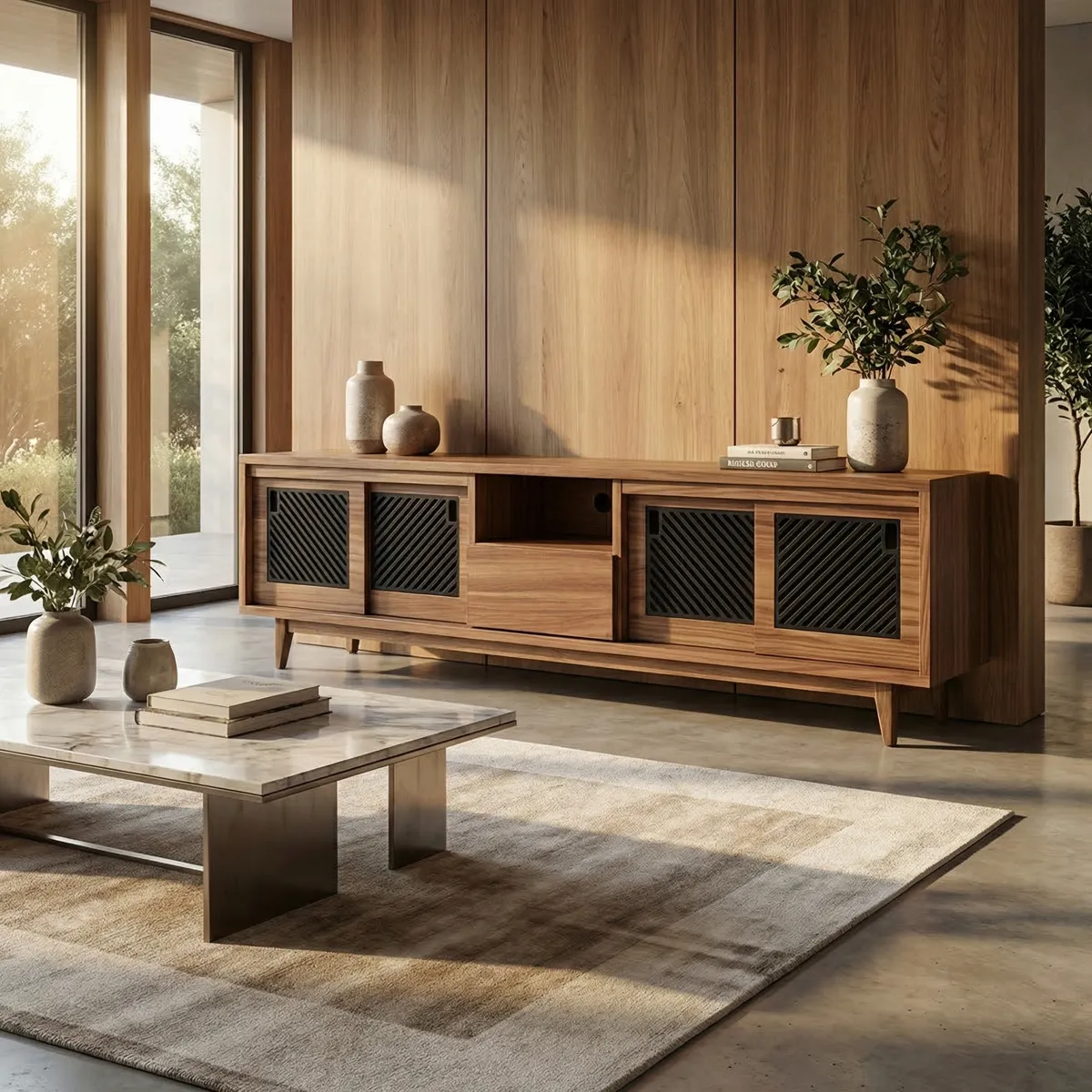 Mesa para TV Oris Parota - foto ambientada