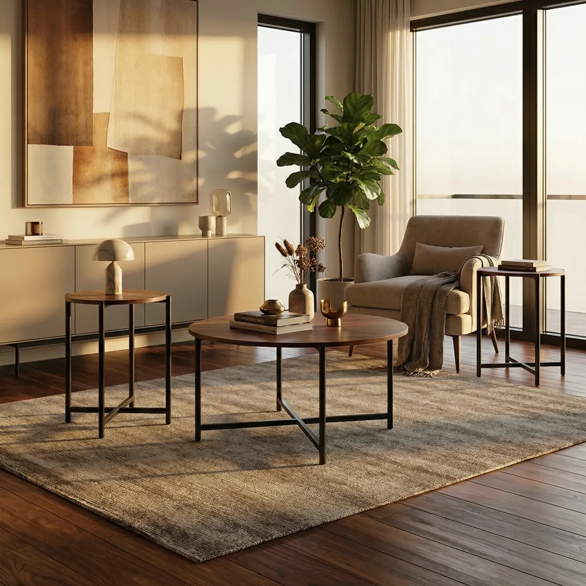 Mesas de Centro Brush - foto ambientada