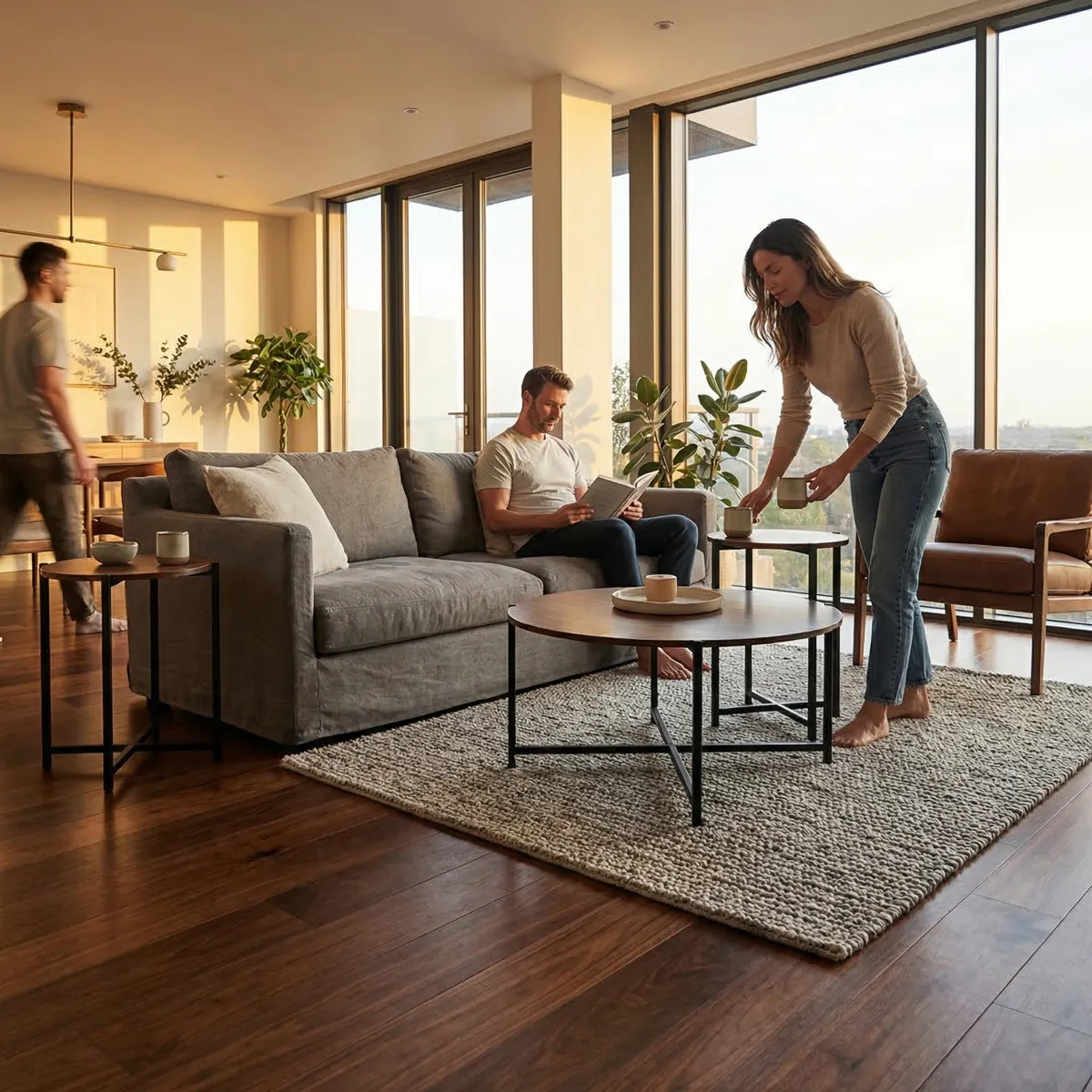 Mesas de Centro Brush - ambientada en uso