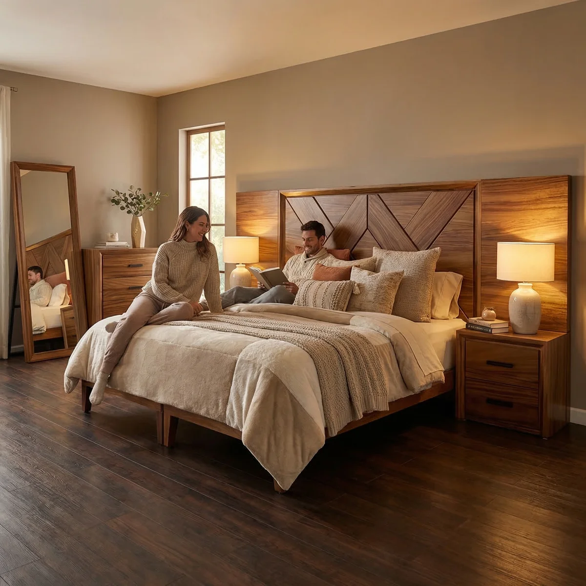 66224-Cabecera-King-Size-y-2-burós-Invictus-ambientadauso-04 Cabecera King Size y 2 burós Invictus - ambientada en uso