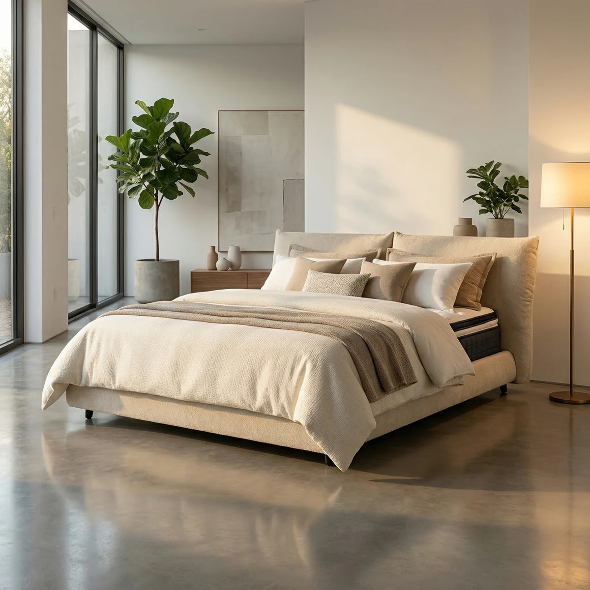 Cama Tanuki King Size Ajustable - foto ambientada