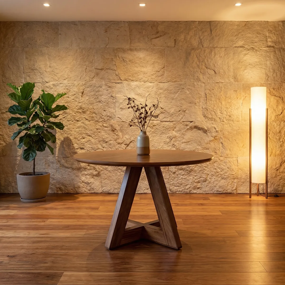 Mesa Xama Parota P/4 - foto ambientada