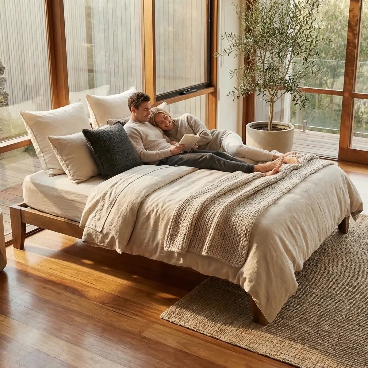 Base Queen Size Ibiza - ambientada en uso