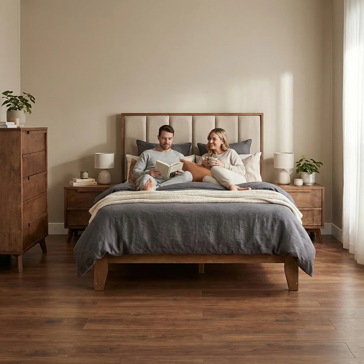 Recámara Queen Size Ibiza - ambientada en uso