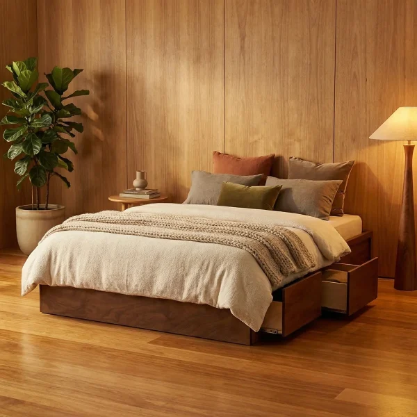 Base King Size Sevilla Okume - foto ambientada