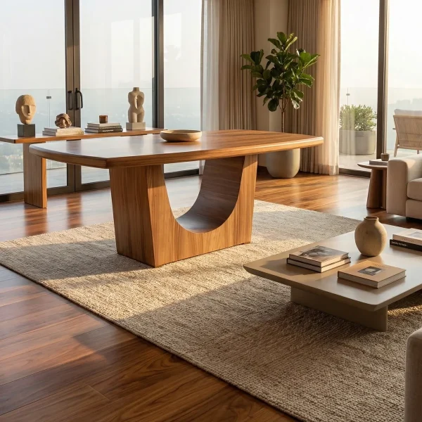 Mesa Palermo Parota P/6 - foto ambientada