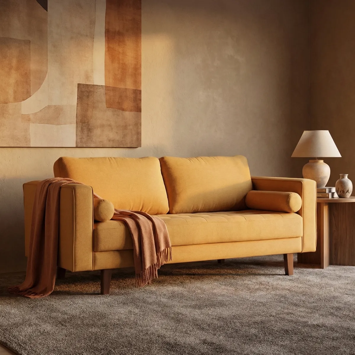 Sofa Luga Mostaza - foto ambientada