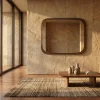Espejo Rectangular Sorrento Parota (100cm) - foto ambientada