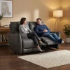 Love Seat Reclinable Eléctrico Bennett Boal Gris - ambientada en uso