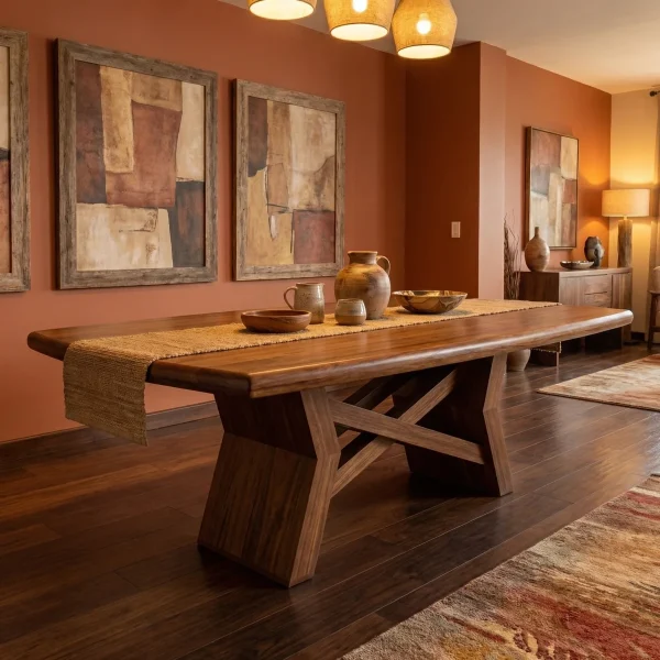 Mesa Bacalar Parota P/8 - foto ambientada