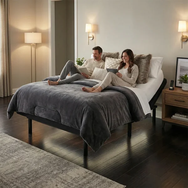 Base Eléctrica con Masaje Ashley Queen Size - ambientada en uso