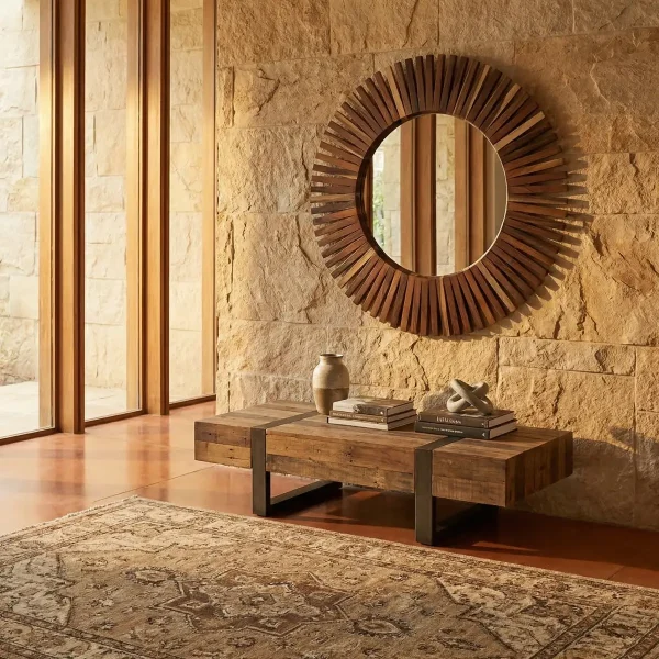 Espejo Redondo Sol (140cm) - foto ambientada