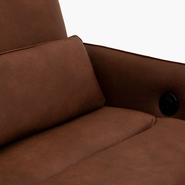 Love Seat Reclinable Eléctrico Bennett Boal - detalle 3