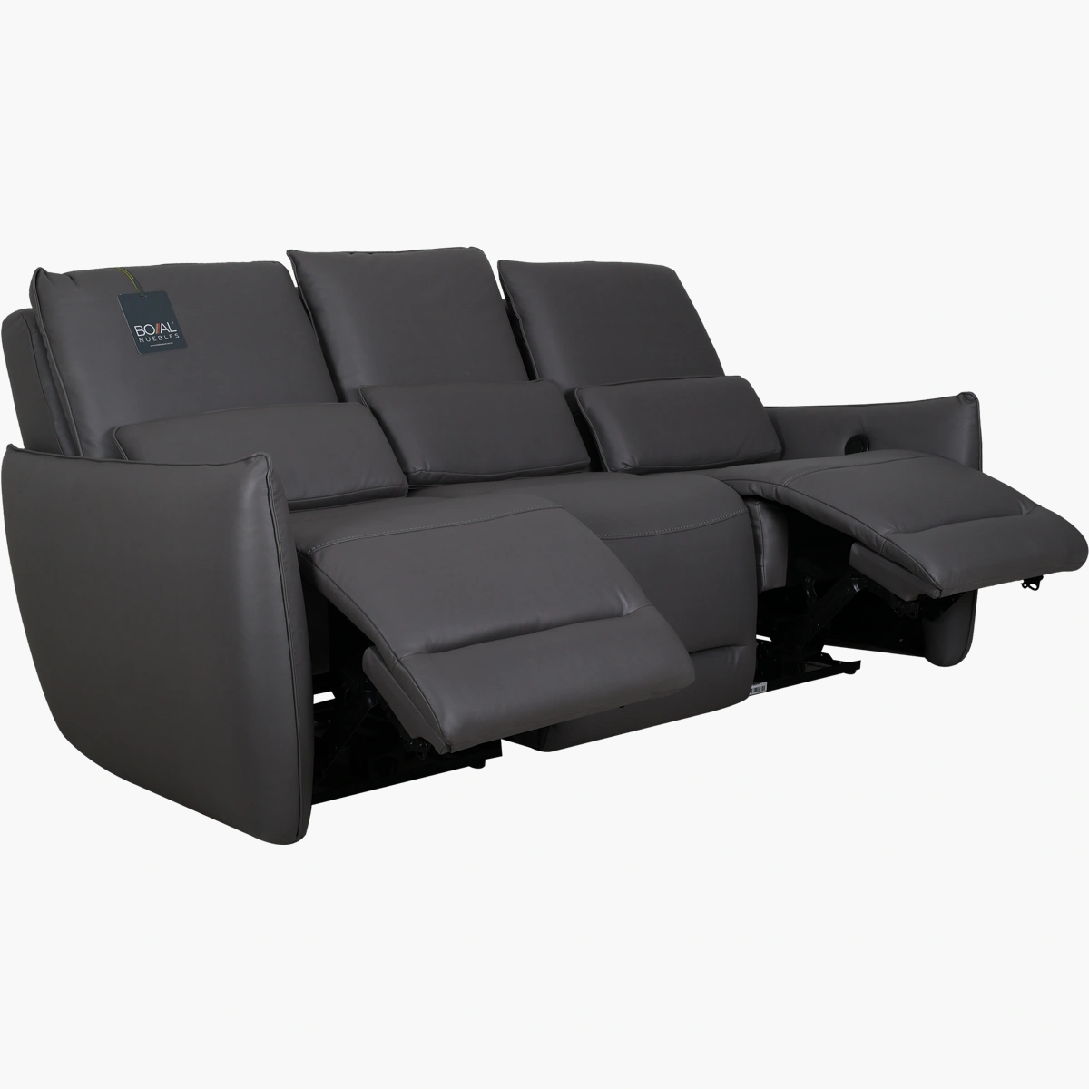 Sala 3-2-1 Reclinable Bennett Eléctrico Boal Gris - vista adicional 2