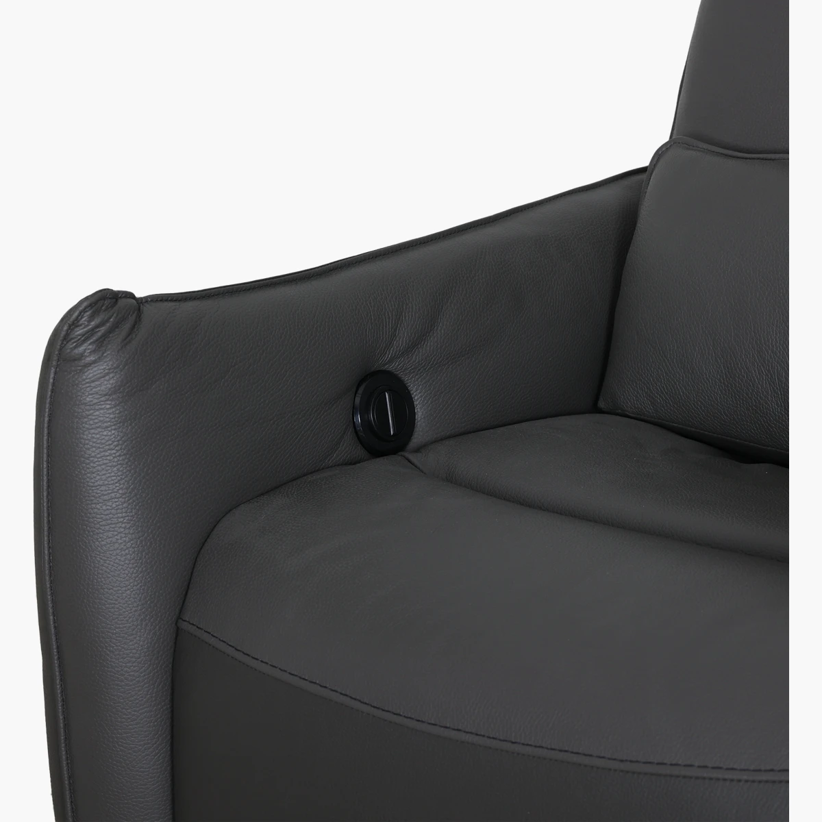 Love Seat Reclinable Eléctrico Bennett Boal Gris - vista adicional 8