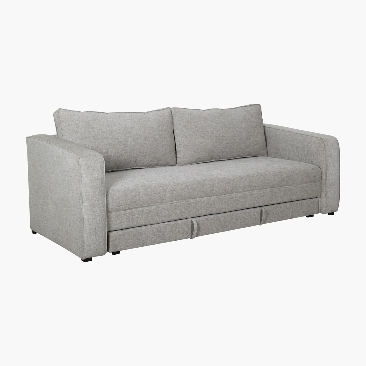 Sofá Cama Vallarta - Madera de Pino, Herrería, Tapiz Lucca tono a taupe