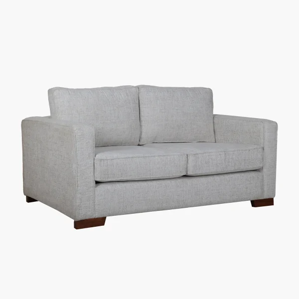 Love Seat Corina - Madera de Pino nacional, tapiz grado 2 y base en tono Parota