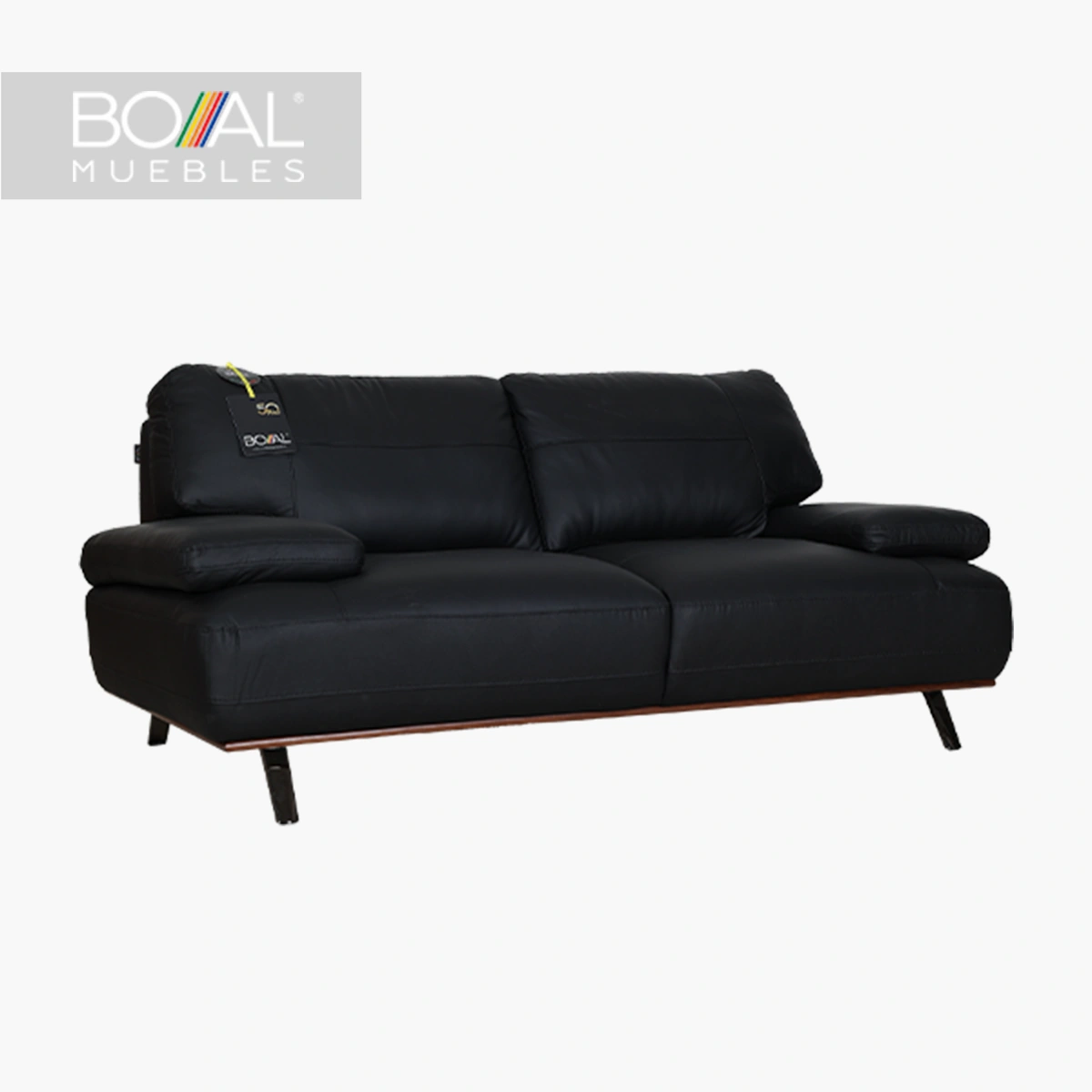 Love Seat Scola Boal Piel - Madera de pino, espuma 24kg/m³, resortes zig-zag cal