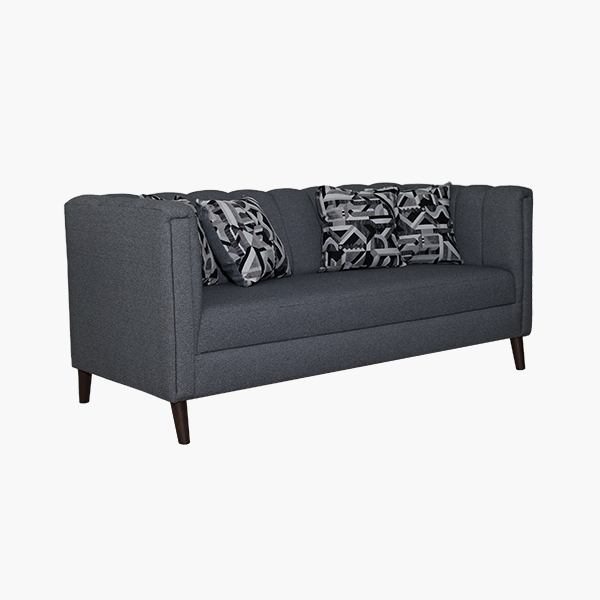 Sofá Venecia - Madera de Pino, Tapiz Derby, Espuma de alta densidad